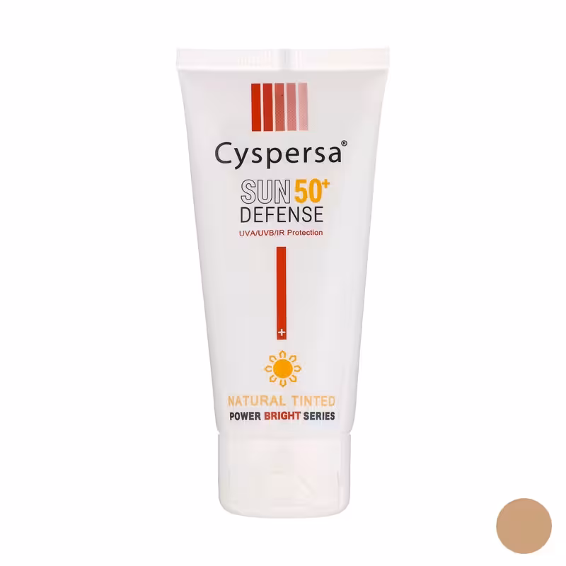 کرم ضد آفتاب رنگی سیسپرسا SPF 50 مدل power bright NT