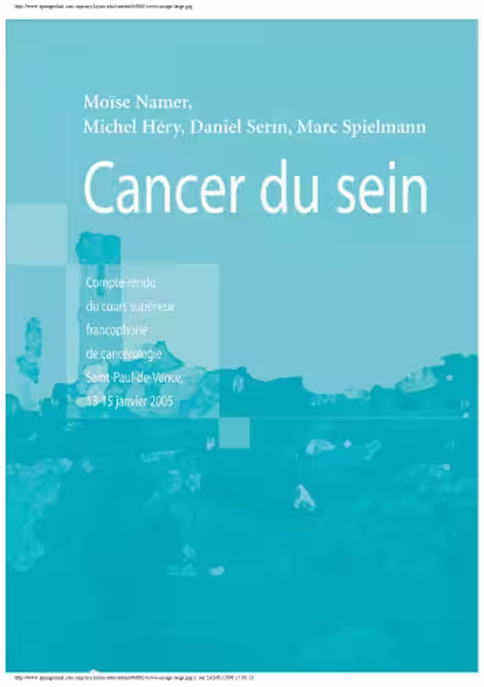 خرید و دانلود نسخه کامل کتاب Cancer du sein: Compte rendu cours supérieur francophone de cancérologie,