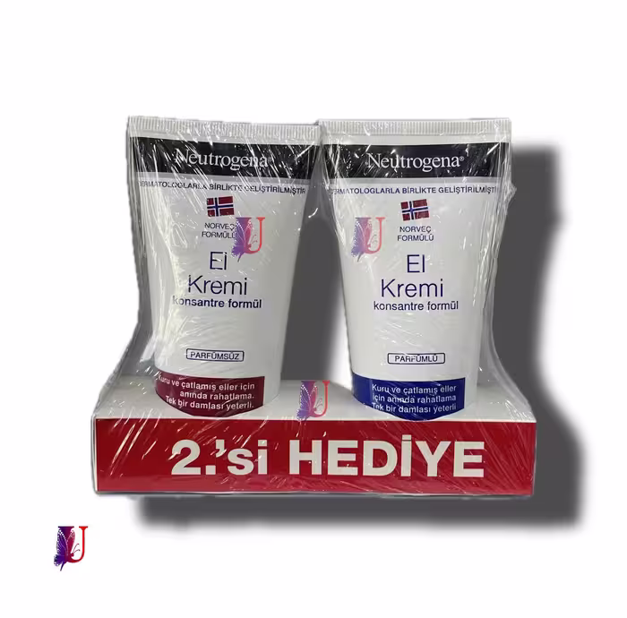 پک 2عددی کرم دست تیوپی نیتروژنا NEUTROGENA مرطوب کننده آبرسان بدون عطرو معطر (میل75*2)