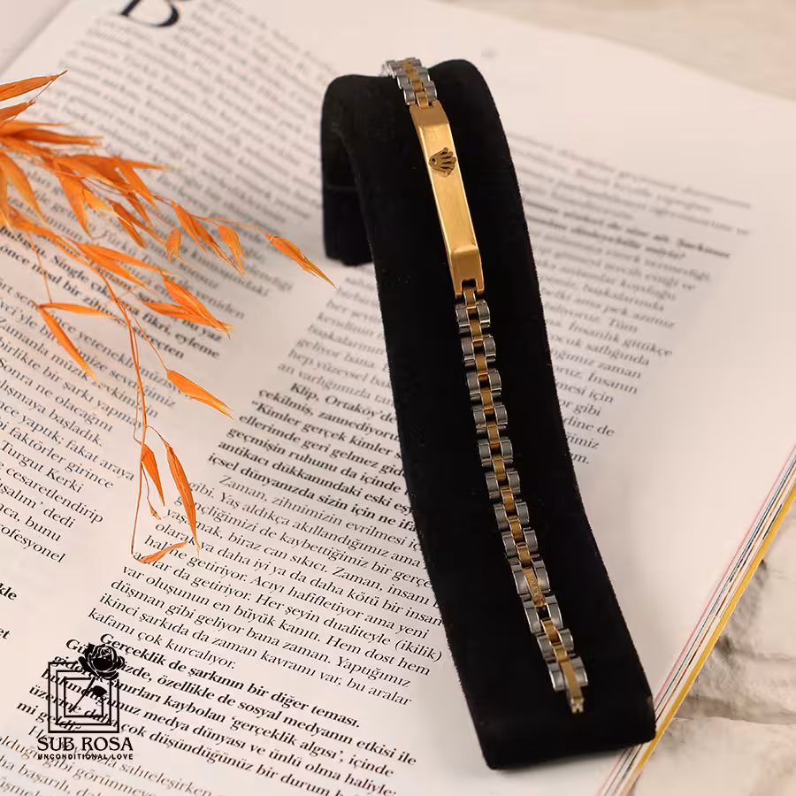 دستبند رولکس NEW طلایی -نقره ای 13153