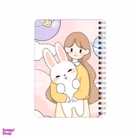 دفترچه یادداشت ۸۰ برگ بامبیلیپ مدل دختر و خرگوش و کهکشان کد 9337521