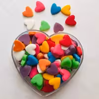 گل قند تزئینی طرح قلب