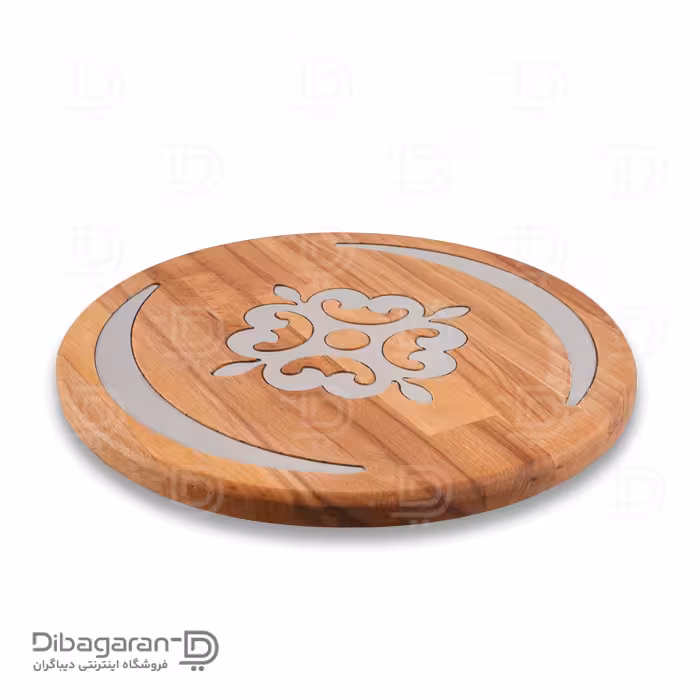 سینی پذیرایی گردان چوبی ریور کد 5916