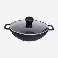 تابه ووک چدن دو دسته سایز 26 یونیک کد 6035