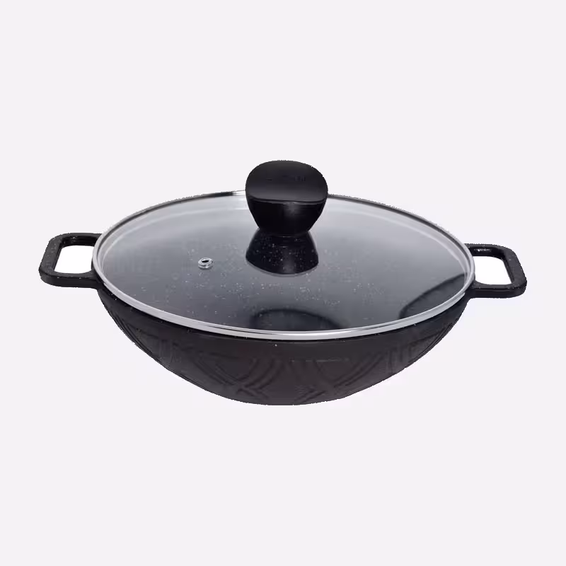 تابه ووک چدن دو دسته سایز 26 یونیک کد 6035