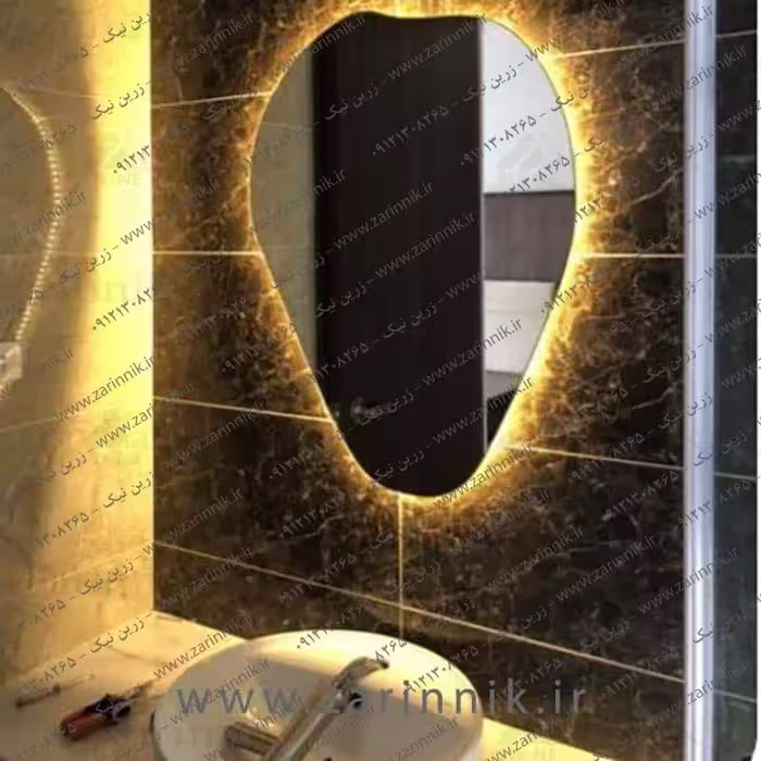 آینه دستشویی مدرن زرین نیک مدل AD067