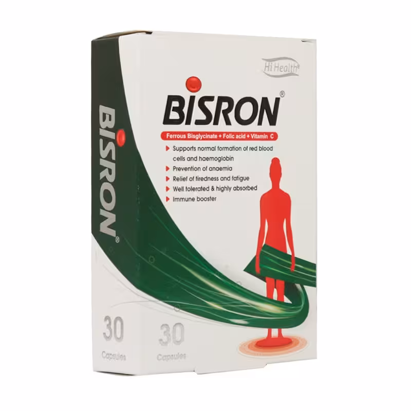 کپسول بیسرون های هلث 30 عدد | Hi Health Bisron