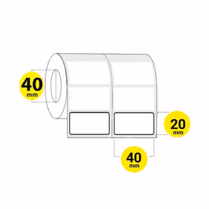 لیبل برچسب کاغذی 40×20