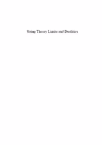 خرید و دانلود نسخه کامل کتاب String theory limits and dualities