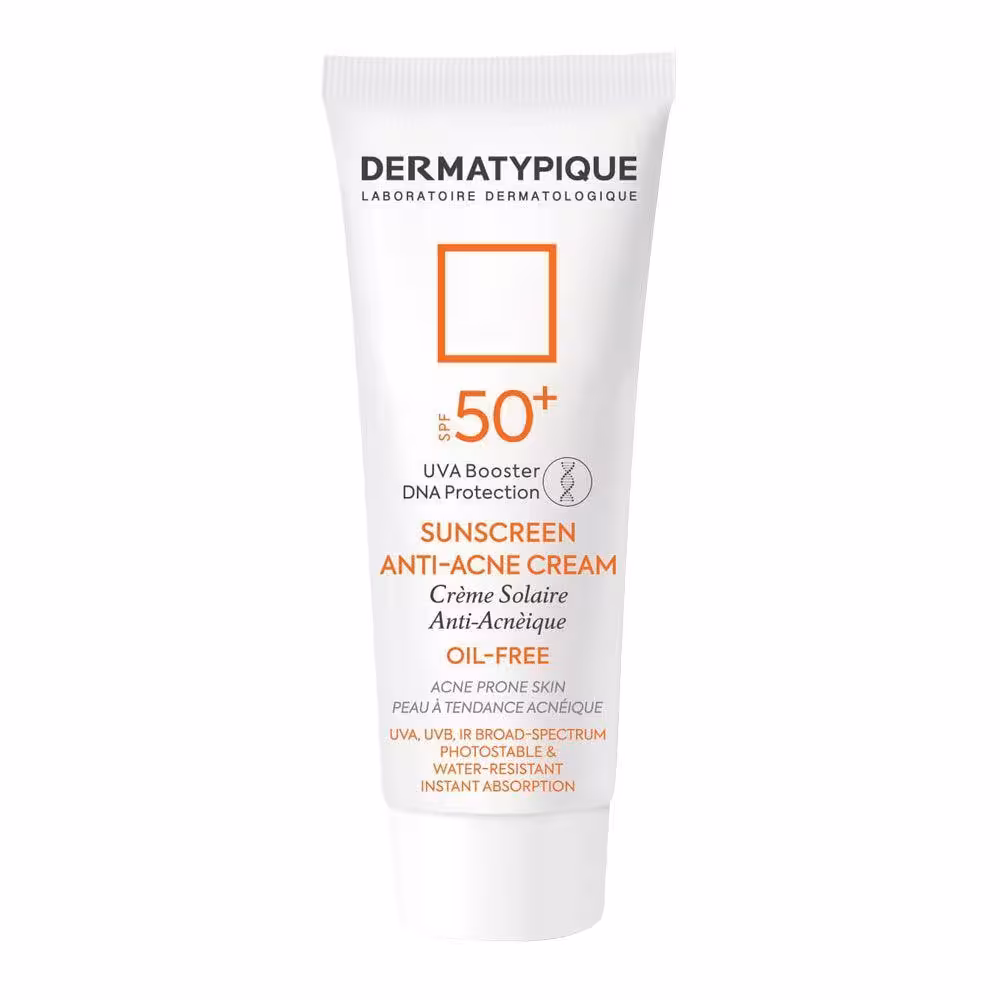 ضد آفتاب بی‌رنگ فاقد چربی پوست چرب و جوش‌دار  SPF50 درماتیپیک