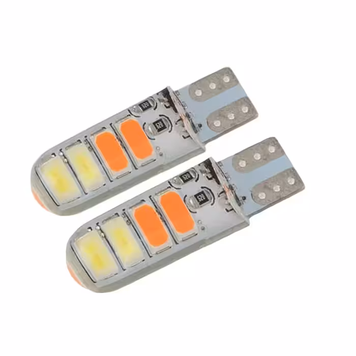 لامپ ژله ای  SMD  چراغ پلیسی آبی قرمز  بسته 2 عددی