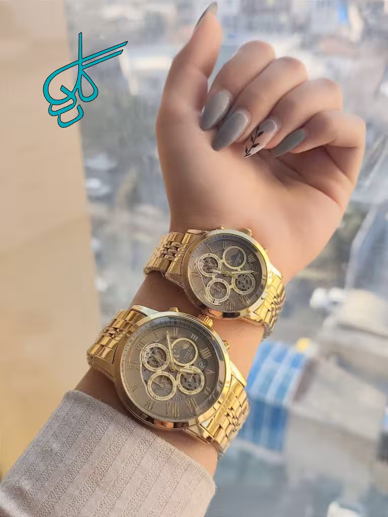 خرید ست ساعت زنانه مردانه سیتیزن سه موتوره فعال تقویم دار هک مارک روی قفل رنگ ثابت کد 2116392 - ردگل