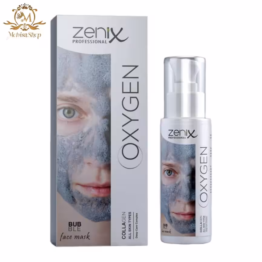 ماسک مراقبت از صورت زنیکس Zenix اکسیژنه پمپی حاوی کلاژن 70 میل