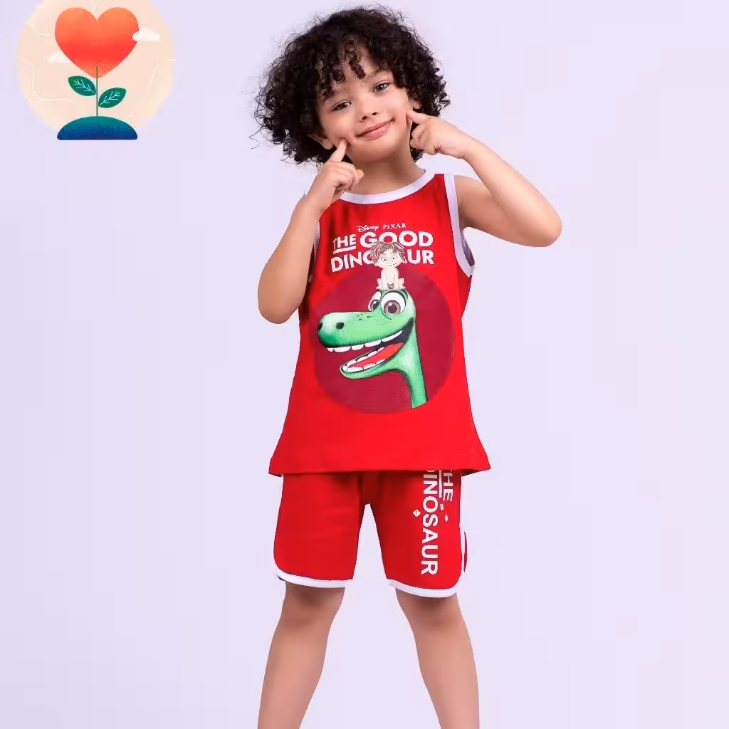 تاپ و شورت پسرانه (پارچه پنبه) در چهار رنگ جذاب