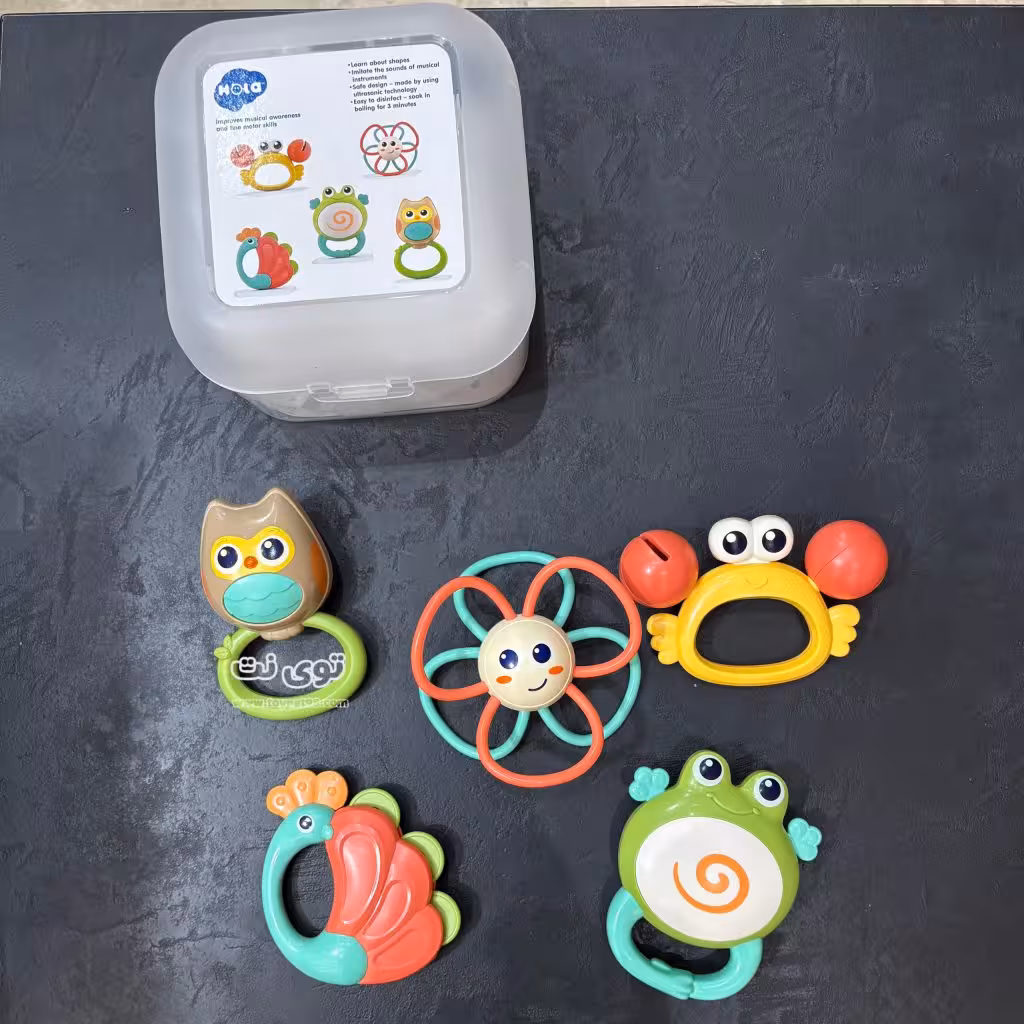 جغجغه دندانگیر 5 عددی هولا تويز کد E318B