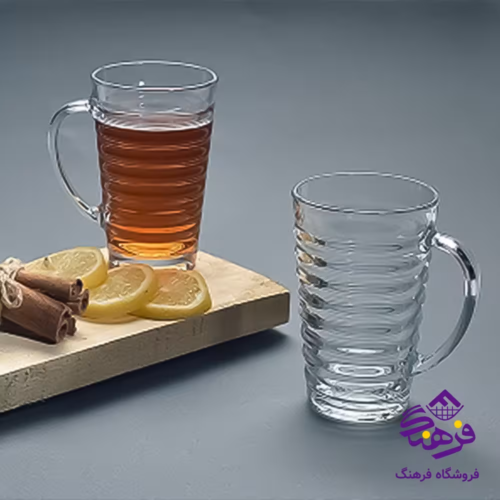 لیوان اتلانتا دسته دار کادو بلور کاوه