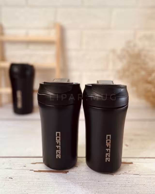 تراول ماگ اورجینال کمرباریک 2 حالته مشکی مات