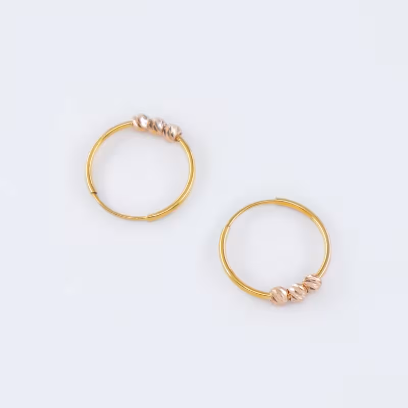 گوشواره طلا حلقه ای