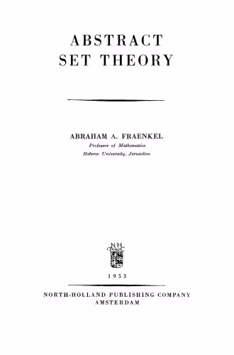 خرید و دانلود نسخه کامل کتاب Abstract Set Theory