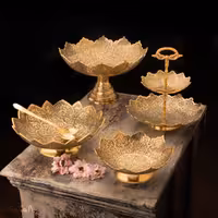 ست پذیرایی برنجی آنتیک کد 348