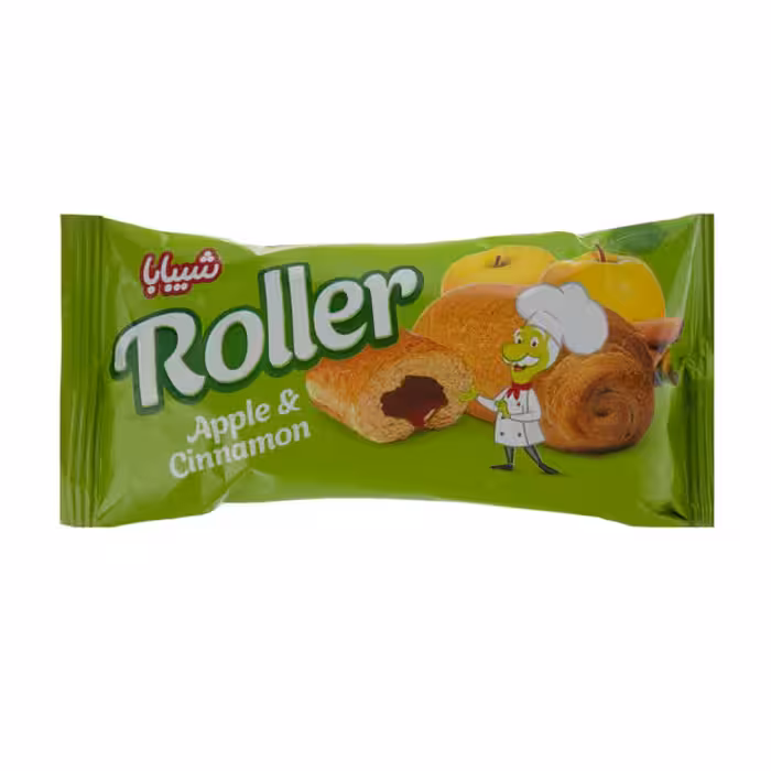 کیک کروسان با مغزی سیب و دارچین شیبابا 50 گرمی