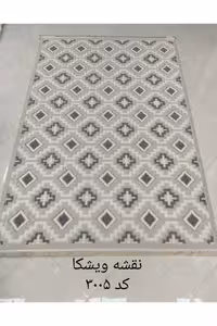 گلیم ماشینی 500 شانه آکرلیک مدل پینترست کاشان-نقشه ویشکا