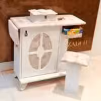 مزداکله  میز اتو و چرخ خیاطی صندلی دار وکیوم  9687