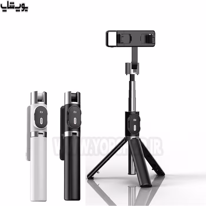 مونوپاد سه پایه دار با چرخش 360درجه بلوتوثی P60D