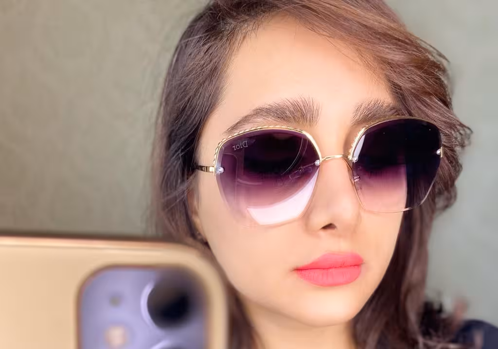 عینک فرملس پلی کربنات مشکی بادمجونی