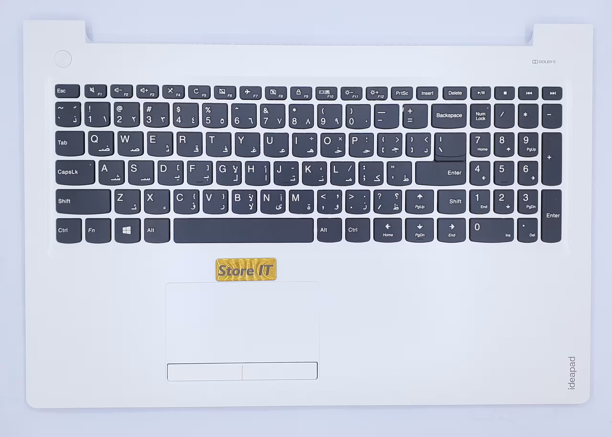 قاب دور کیبورد لنوو Ideapad 510 سفید همراه کیبورد و تاچ پد - فروشگاه اینترنتی استور آی تی
