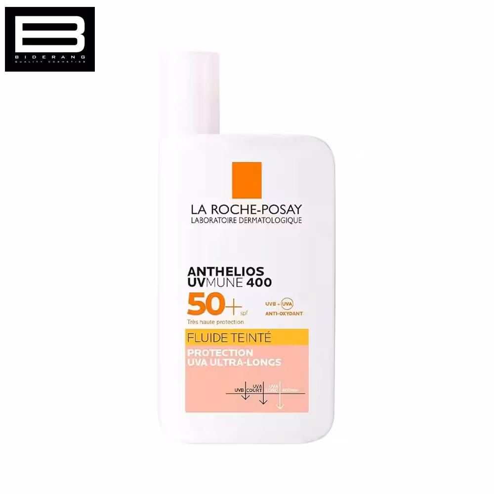 فلوئید ضد آفتاب رنگی لاروش پوزای SPF 50 مدل Anthelios UVMune 400 حجم 50ml