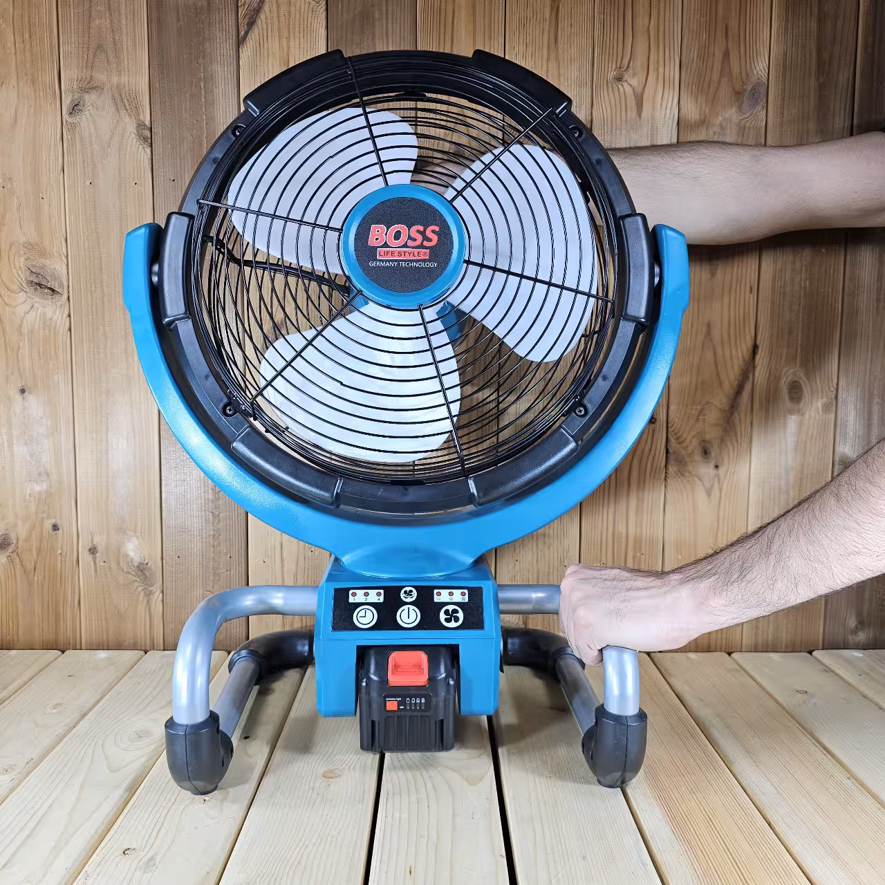 پنکه شارژی دو حالته بزرگ باس