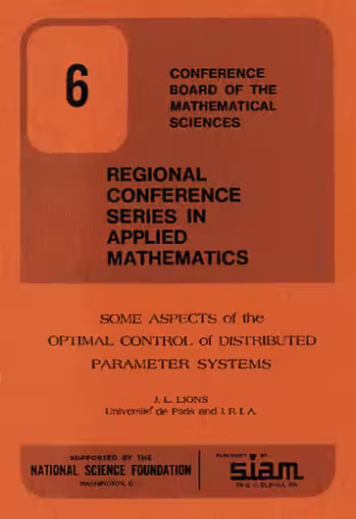 خرید و دانلود نسخه کامل کتاب Some Aspects of the Optimal Control of Distributed Parameter Systems