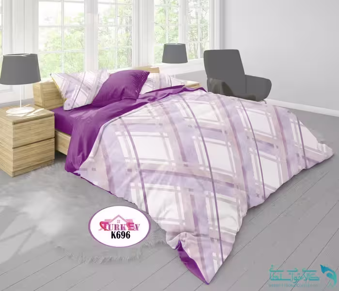 روتختی طرح هندسی شیک دونفره برند Turkev کد K696