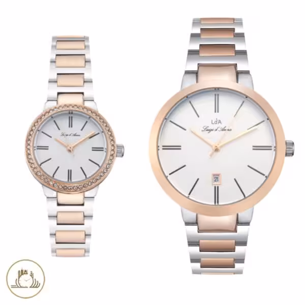 ساعت مچی ست لوئیجی دی انا LdA مدل  KG2502/KL2503