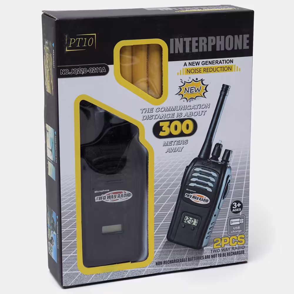 بی سیم واکی تاکی شارژی(300متر)کدJQ22O-0211A