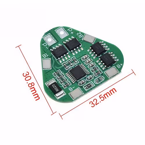 ماژول محافظ شارژ و دشارژ باتری لیتیومی3سل8آمپرسه گوش HX-3S-03