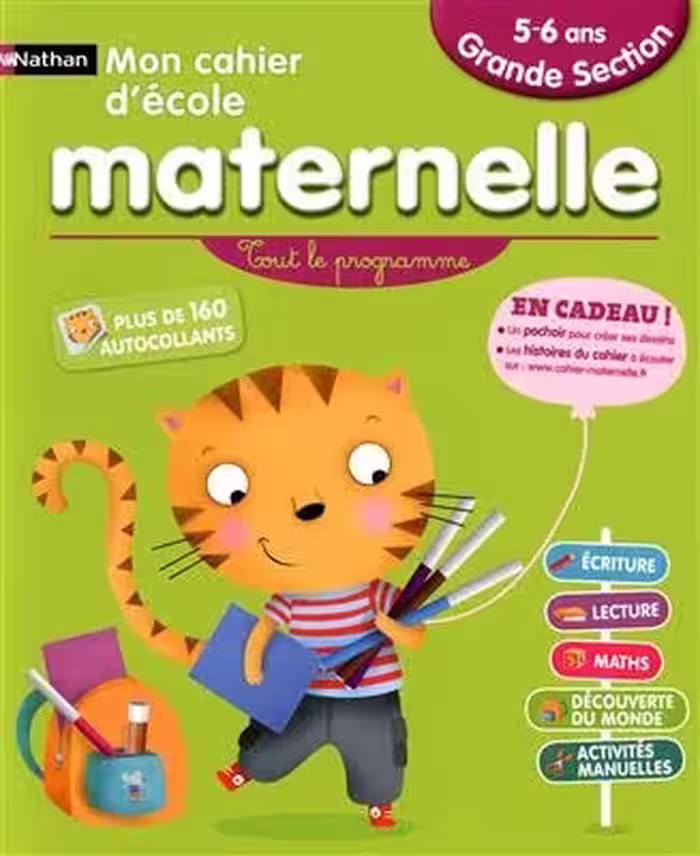 کتاب زبان فرانسه مترنل Mon cahier maternelle 5/6 ans