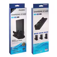 پایه فن و شارژر PS4 مدل‌های Slim, Fat, Pro، رنگ مشکی
