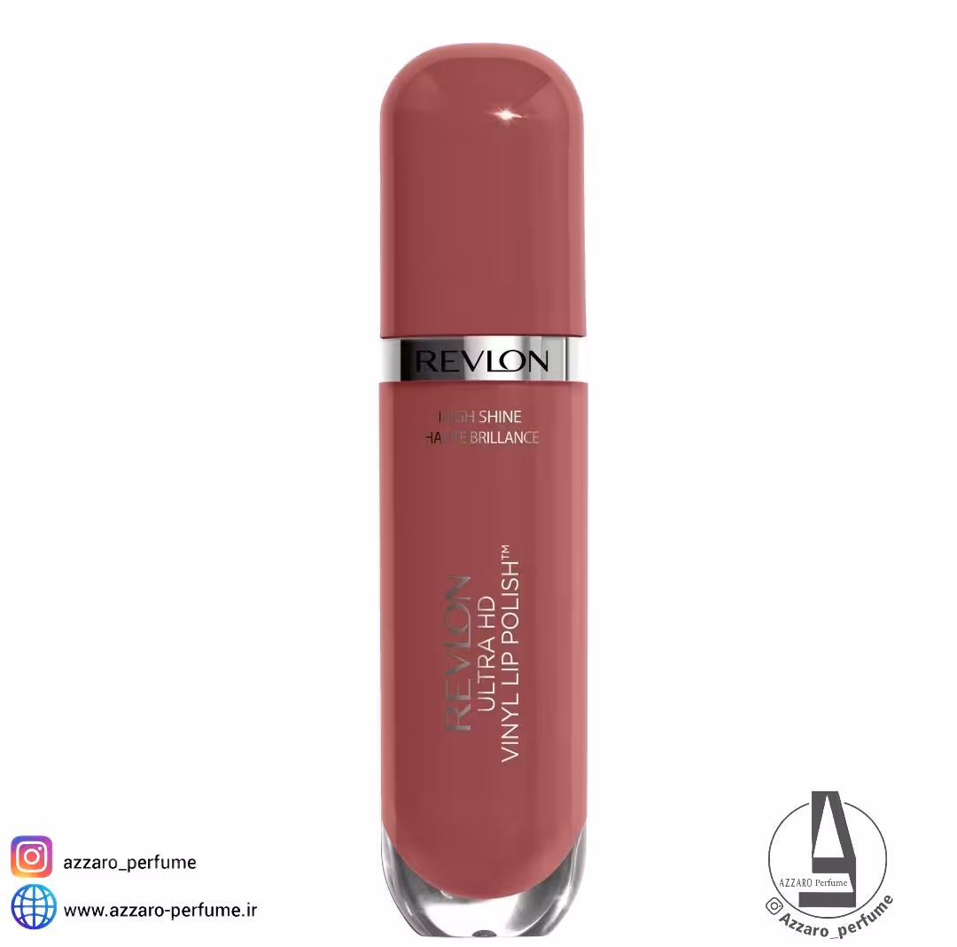 رژ لب براق مایع رولون Revlon مدل HIGH SHINE HAUTE BRILLANCE رایحه وانیل