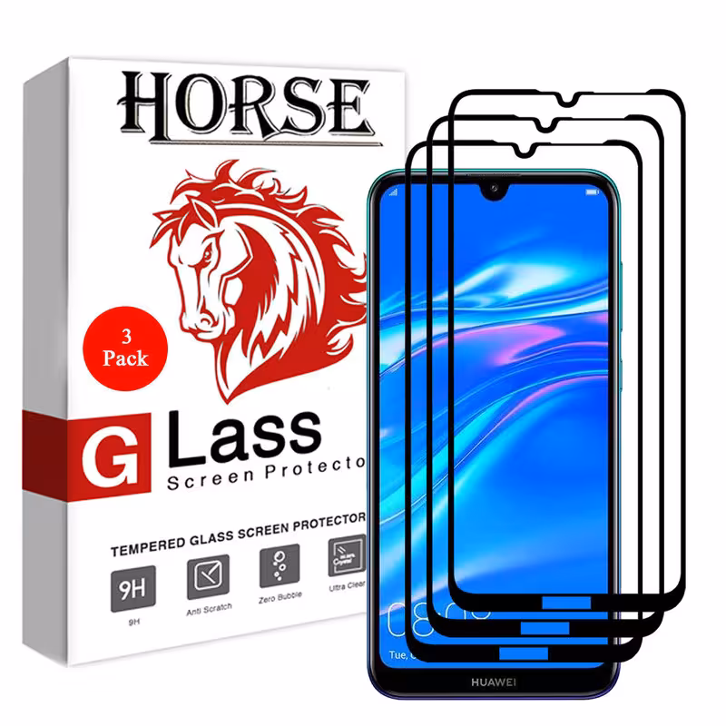 محافظ صفحه نمایش 5D هورس مدل FAG مناسب برای گوشی موبایل هوآوی Enjoy 9 بسته سه عددی