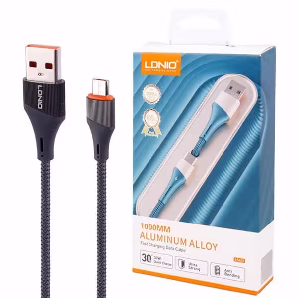 کابل تبدیل USB به microUSB الدینیو مدل LS632 طول 2 متر