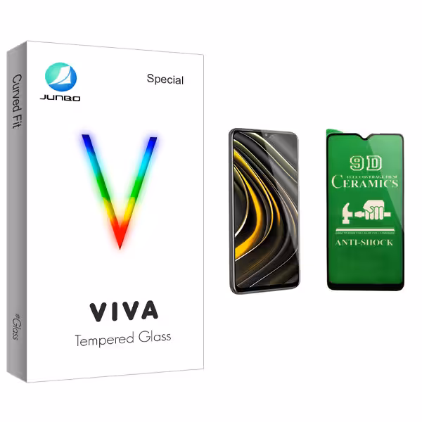 محافظ صفحه نمایش سرامیکی جانبو مدل Viva Glass مناسب برای گوشی موبایل شیائومی Poco M3