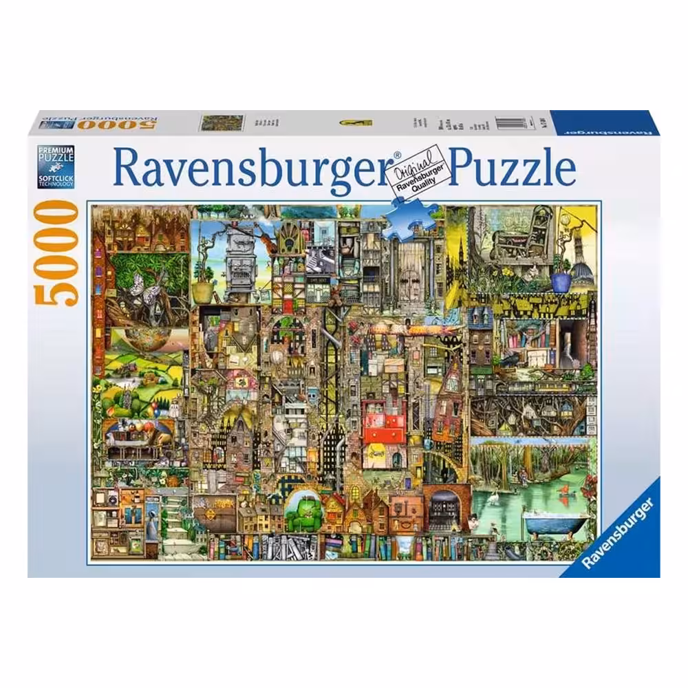 پازل 5000 تکه رونزبرگر طرح شهر عجیب و غریب