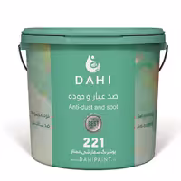 رنگ نیم پلاستیک ممتاز داهی ضددوده، خود تمیزشونده، ضدباکتری کد 221 وزن 5 کیلو