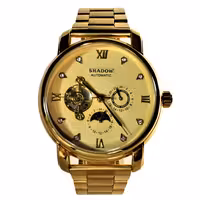 SHADOW 1726 شادو اتوماتیک گوکی صفحه طلایی اندیکسها نگین دار براق