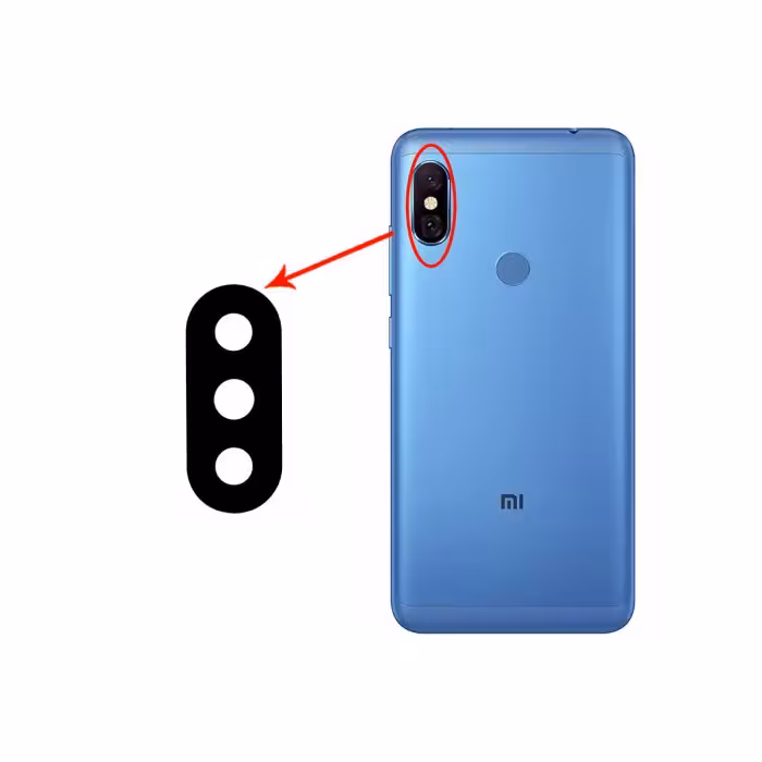 شیشه لنز دوربین گوشی موبایل شیائومی XIAOMI REDMI NOTE 6 PRO