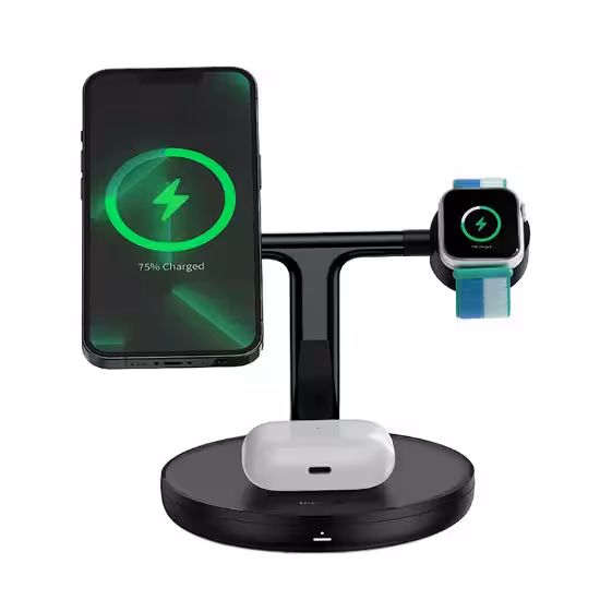 Wireless Magnetic Charger Swan 3 in 1 Baseus