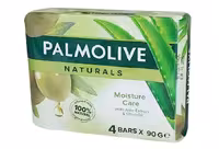 صابون پالمولیو بسته4 تایی با عصاره آلوئه ورا و روغن زیتون 90 گرمی