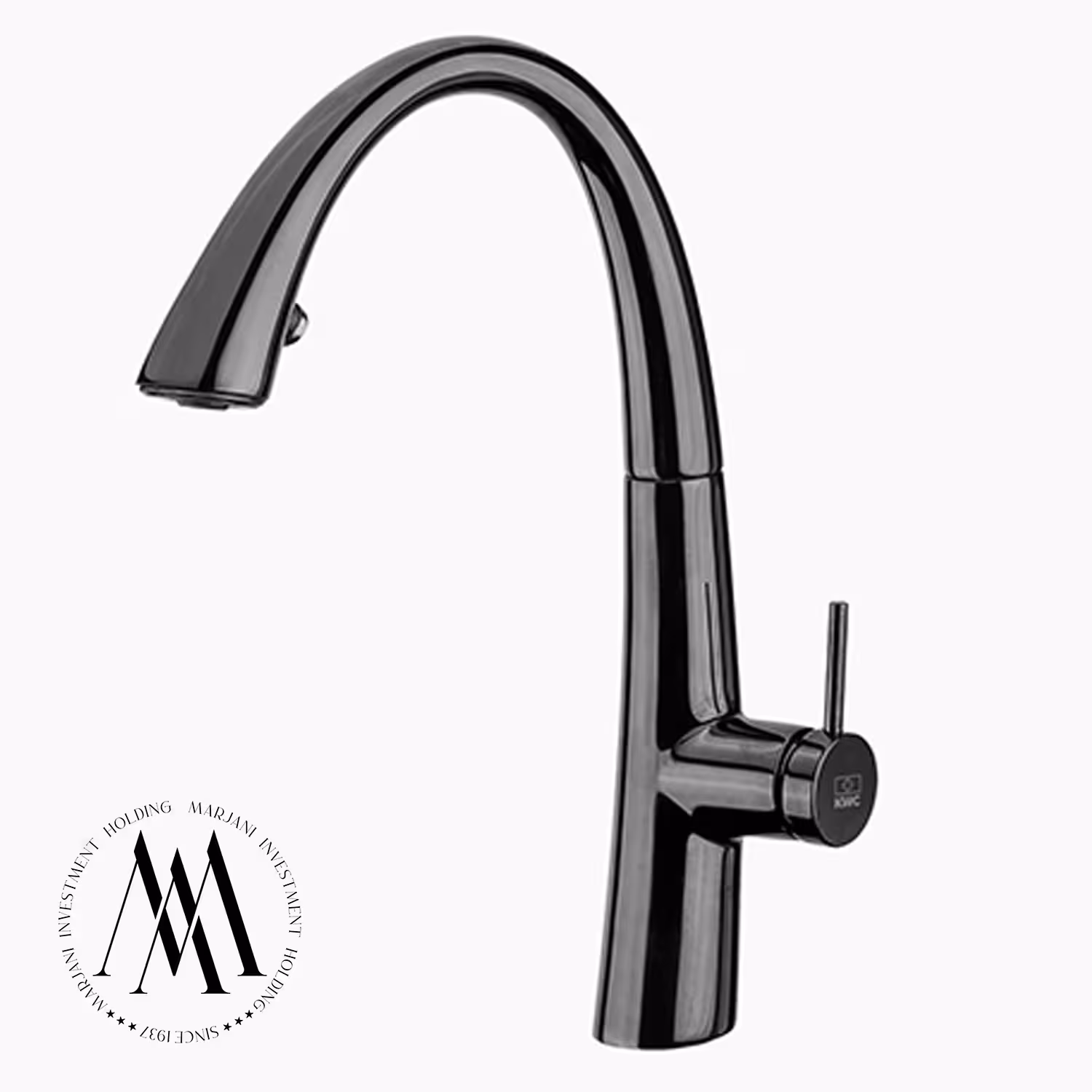 شیر ظرفشویی شاوری kwc مدل زو پول دان (مشکی)